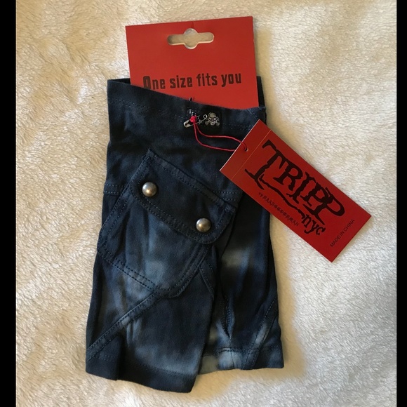 TRIPP NYC NWTs Unisex One Pocket Fingerless Gloves Arm Warmers Stocking Stuffer! - Picture 2 of 6